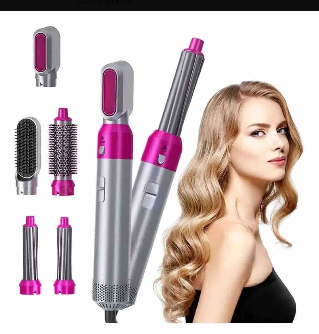 Cepillo Secador 5 En 1 Alisador De Pelo