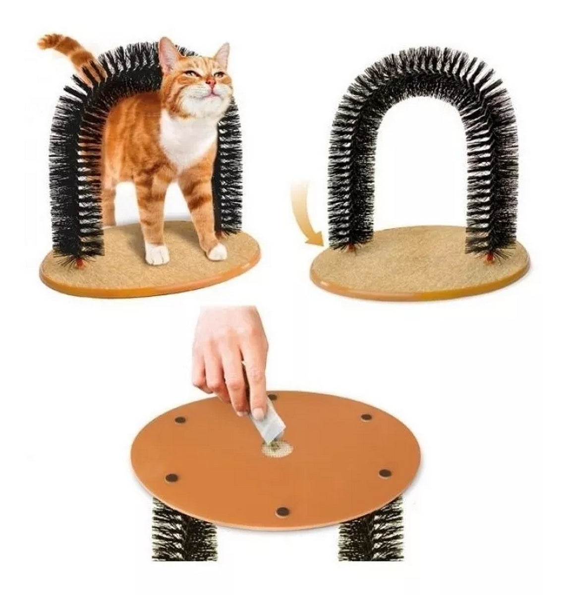 Arco Masajeador Y Rascador Para Gatos