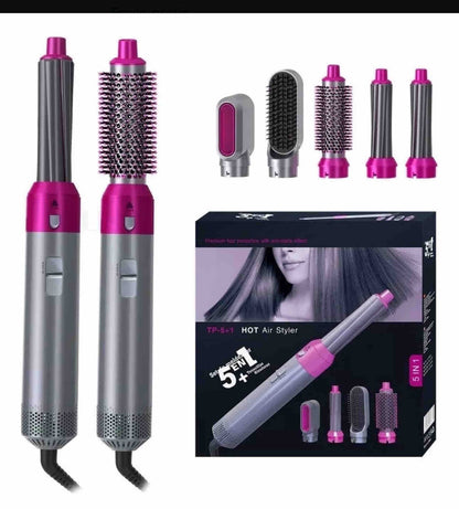 Cepillo Secador 5 En 1 Alisador De Pelo